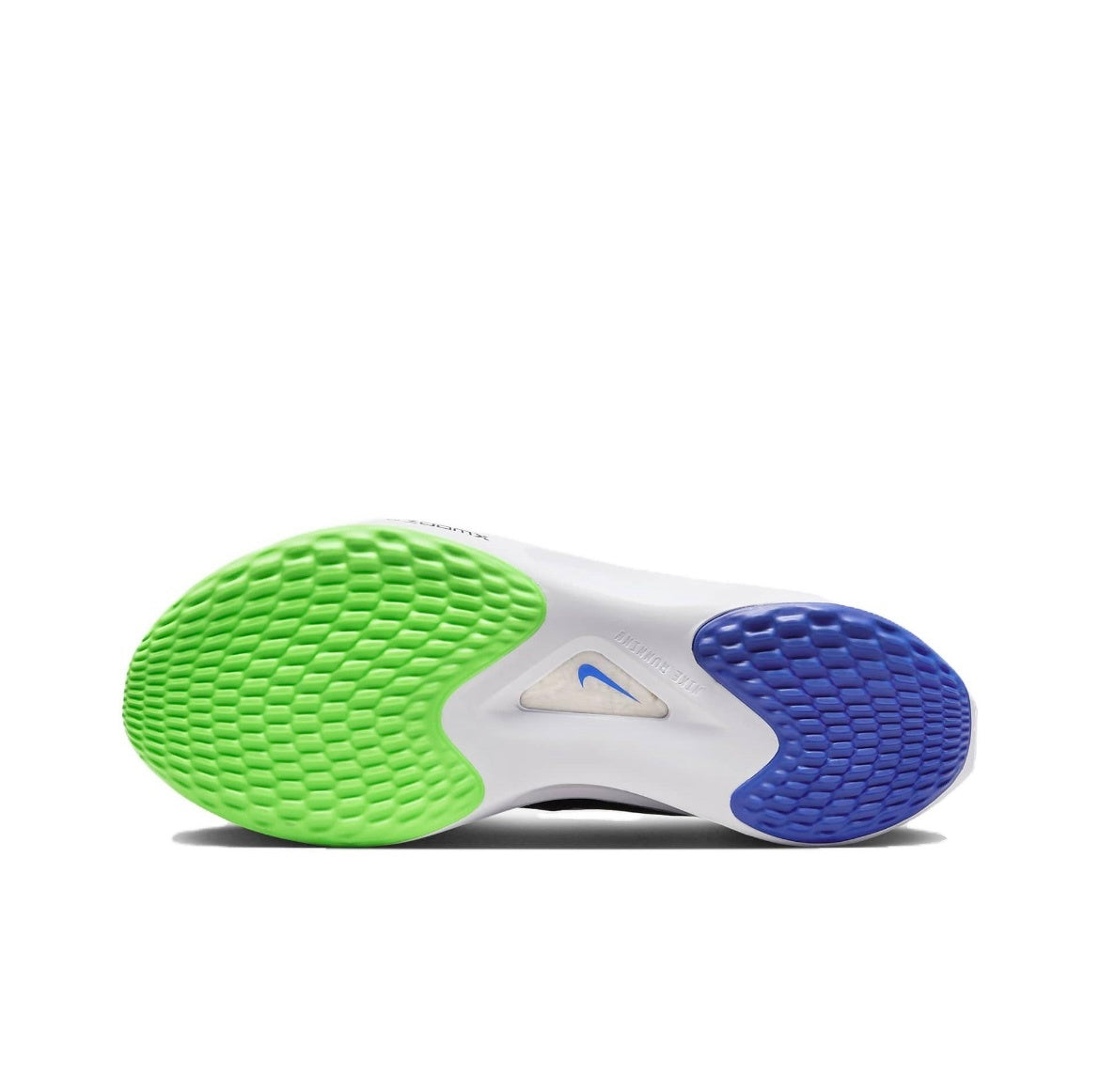 Nike Zoom Fly 5 Running Shoes in White Green Blue DM8968-101 - product image from the listing.