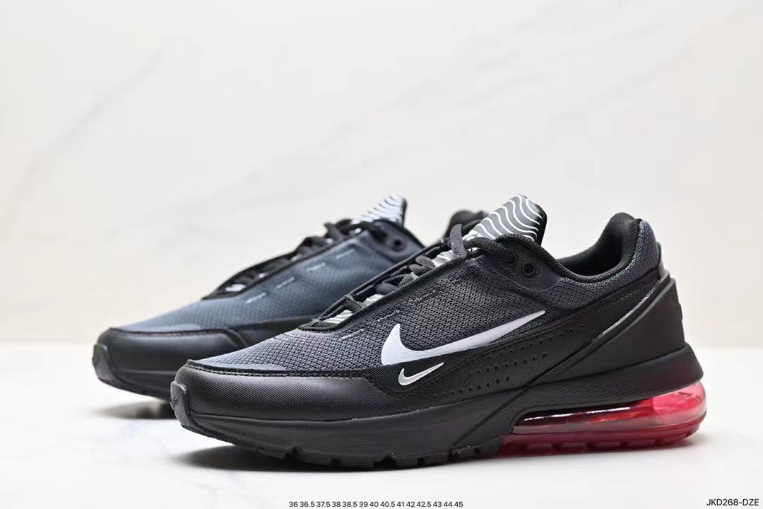 Nike Air Max 270 React Sneakers in Black White Purple - product image from the listing.