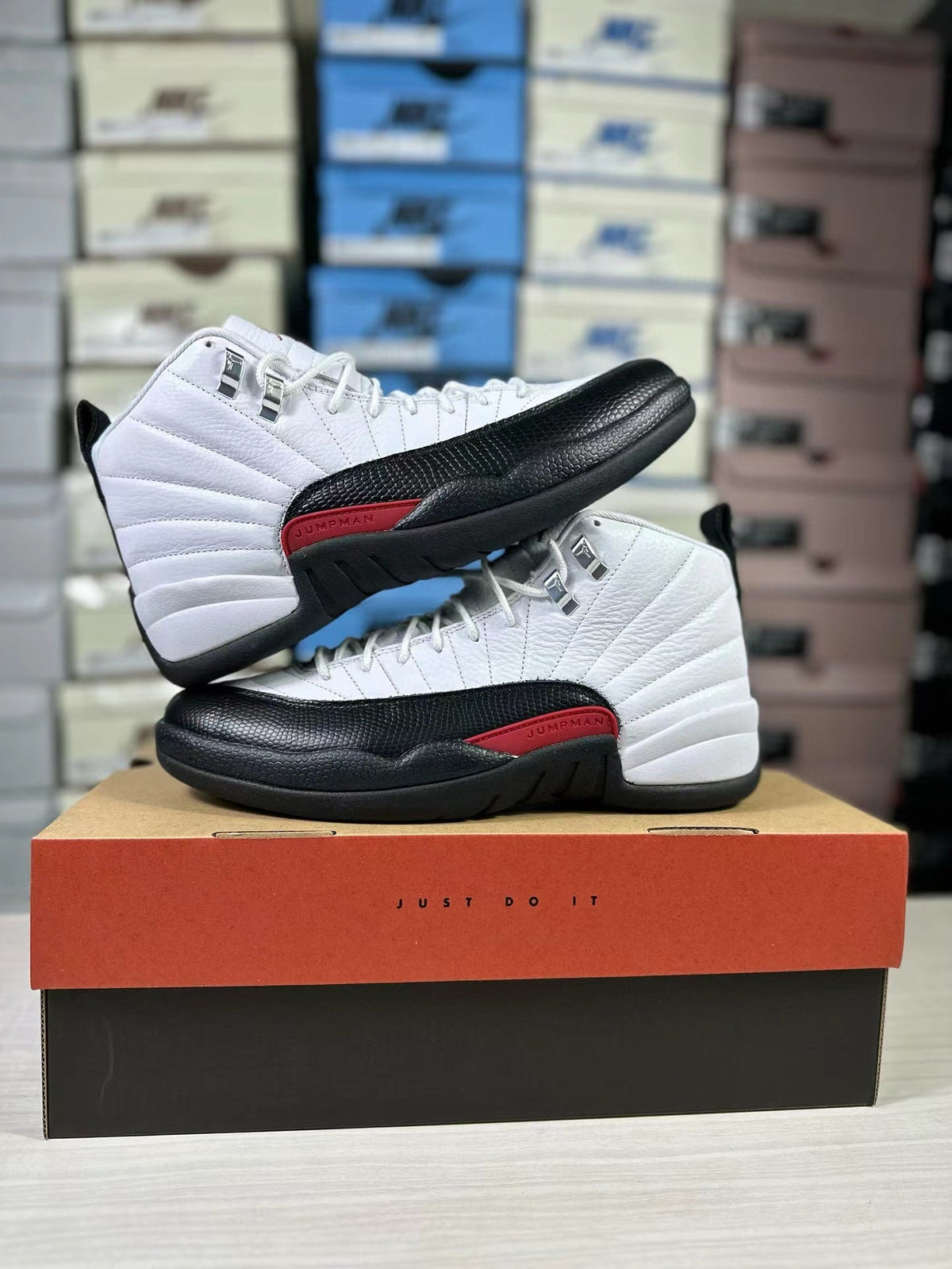Air Jordan 12 Retro White Black Red CT8013-162 - product image from the listing.