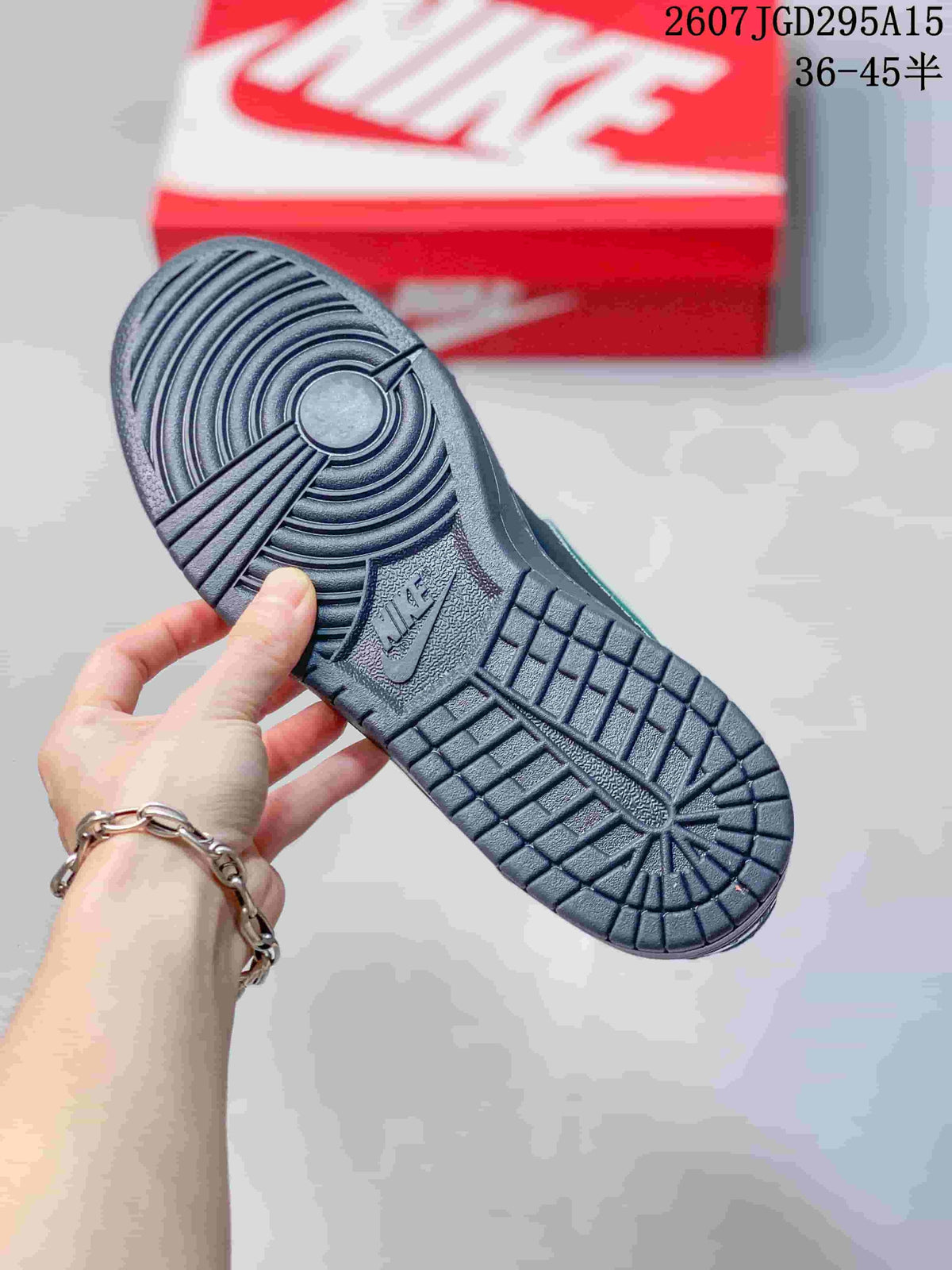 Nike SB Dunk Low Pro Sneakers in Black Mint 2607TGD295A15 - product image from the listing.