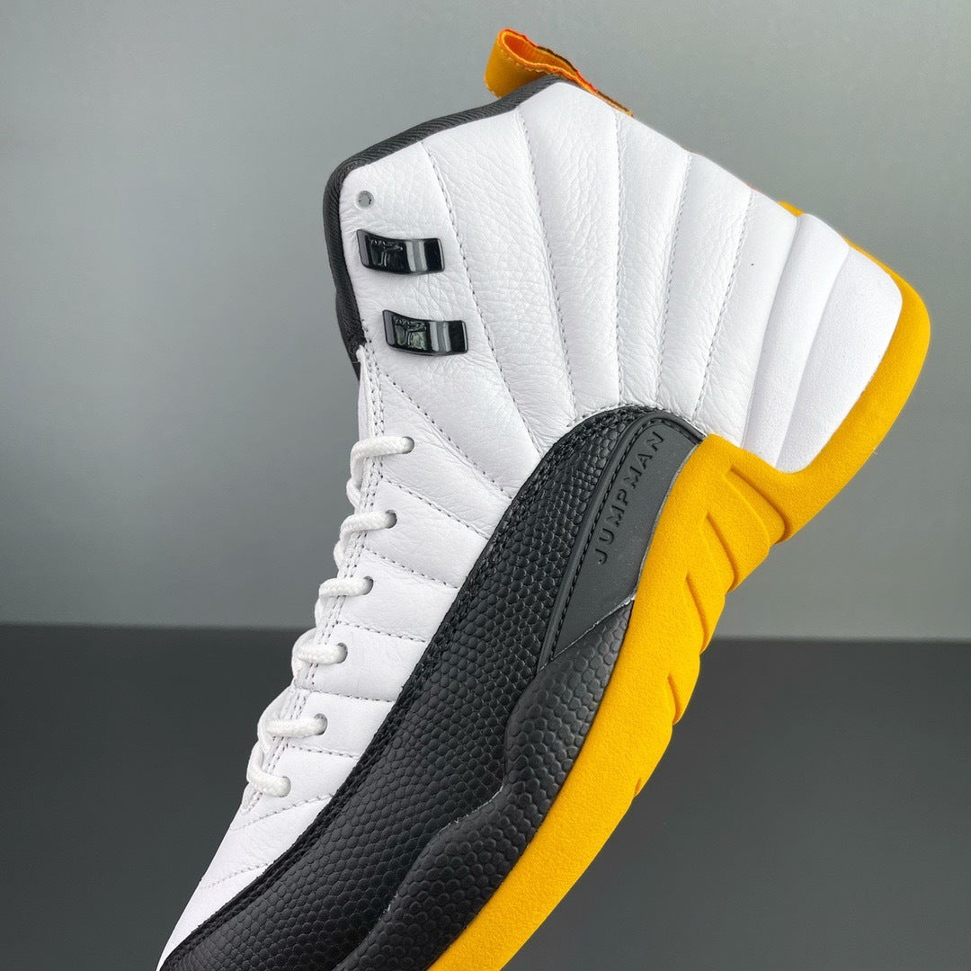 Air Jordan 12 25 Years in China White Black Yellow DR8887-100 - product image from the listing.