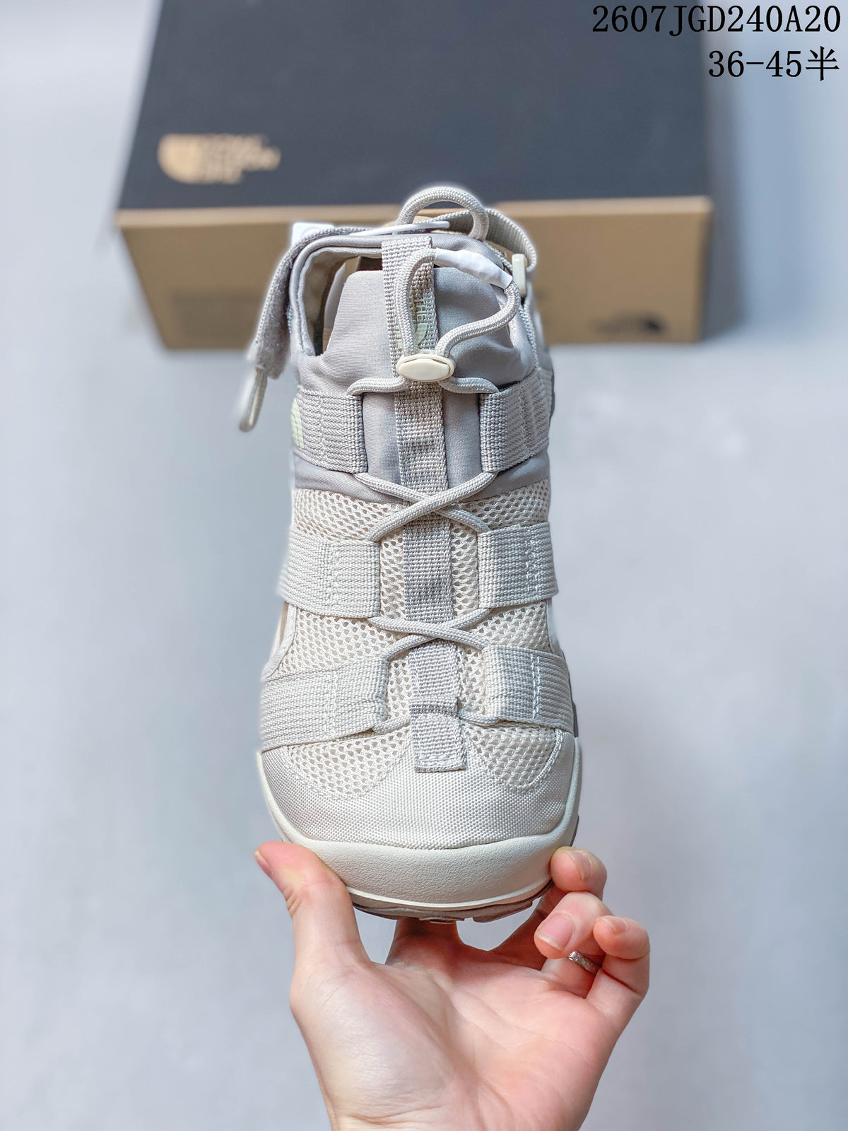 The North Face Cedar Measa Sandals in Light Gray 07JGD240A20 - product image from the listing.