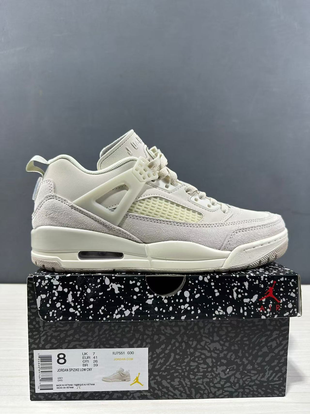 Jordan Spizike Low Sneakers in Grey IU7551-030 - product image from the listing.