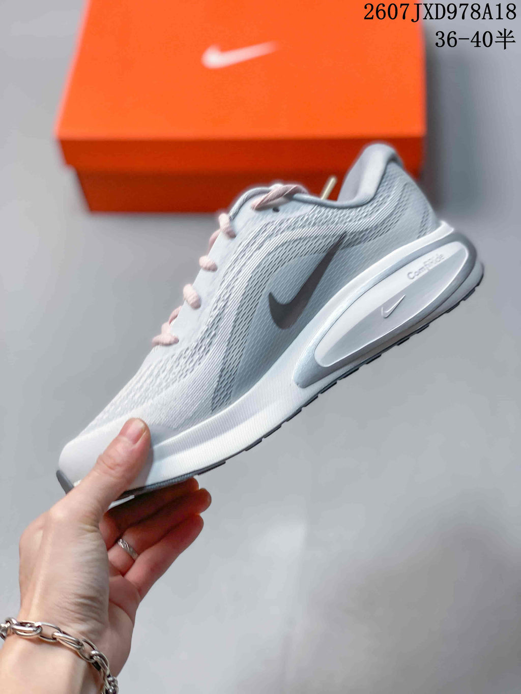 Nike Journey Run Running Shoes in Light Gray 2607JXD978A18 - product image from the listing.