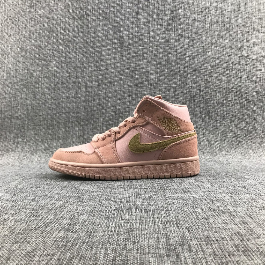 Jordan 1 Mid SE Sneakers in Pink 852542-600 - product image from the listing.
