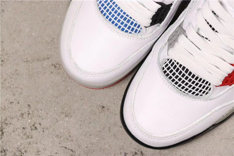 Air Jordan 4 Tattoo What The Sneakers White Multicolor - product image from the listing.