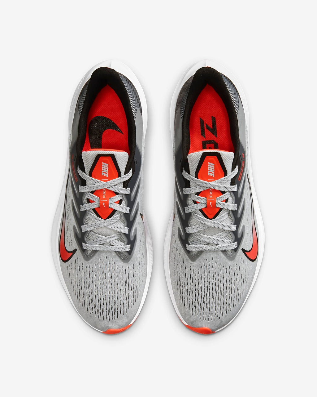 Nike Zoom Winflo 7 Running Shoes in Grey Red CJ0291-012 - product image from the listing.
