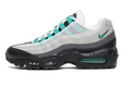 Nike Air Max 95 Sneakers in Black Grey White Blue - product image from the listing.