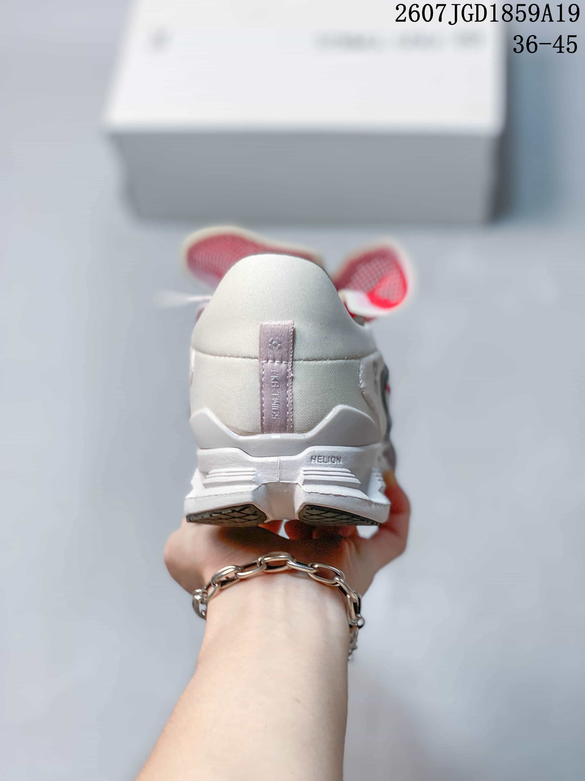 On Cloud X FKA twigs Sneakers in White Gray Red 2607JGD1859A19 - product image from the listing.
