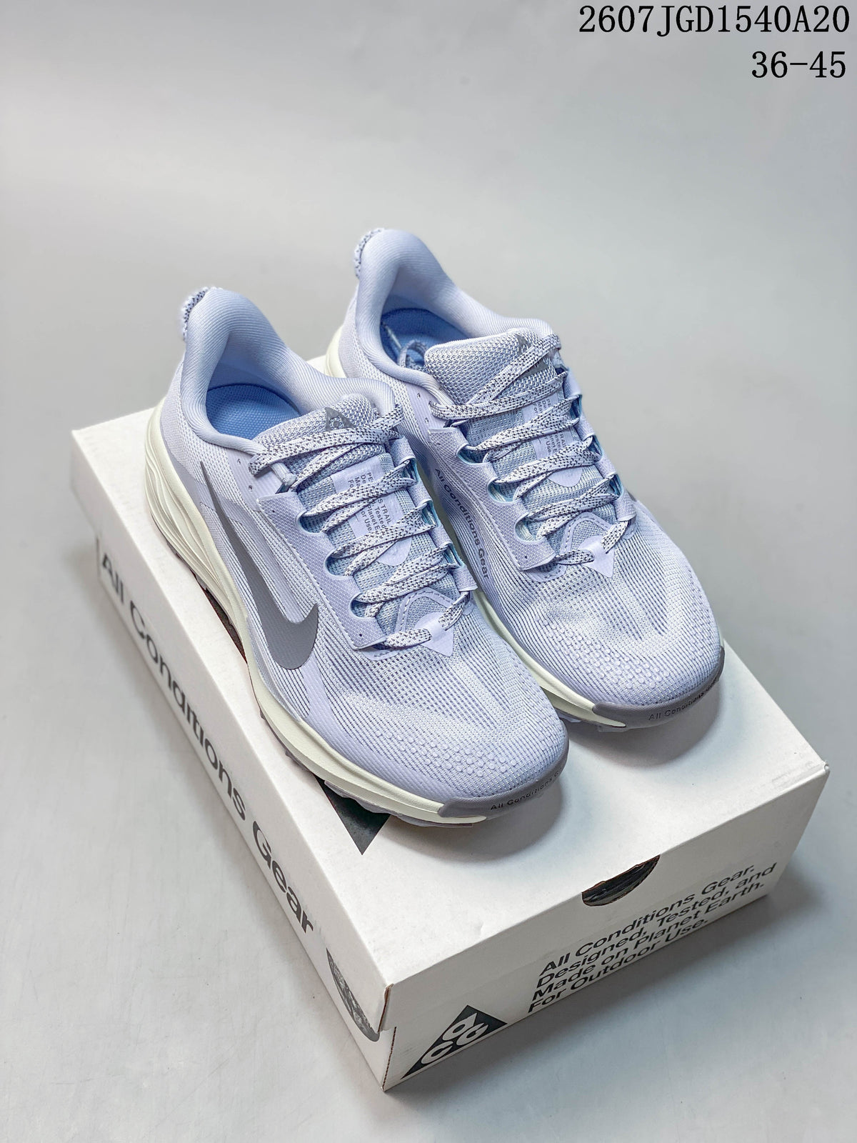 Nike ACG Pegasus Trail Trainers Lavender HV8116-400 - product image from the listing.
