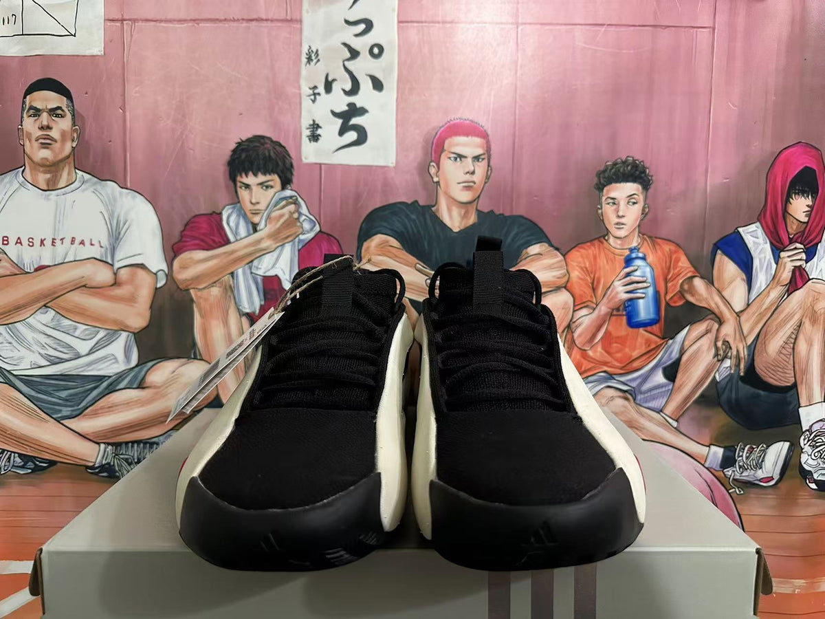 Low-Top Sneakers in Black White Red - product image from the listing.