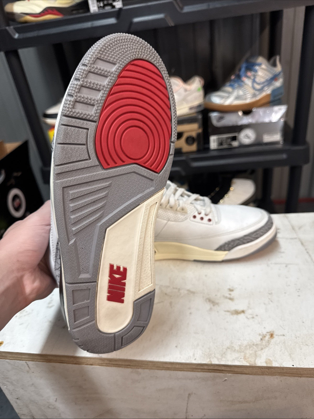 Size 11 -Jordan Air Jordan 3 Retro White Cement | No Box - product image from the listing.