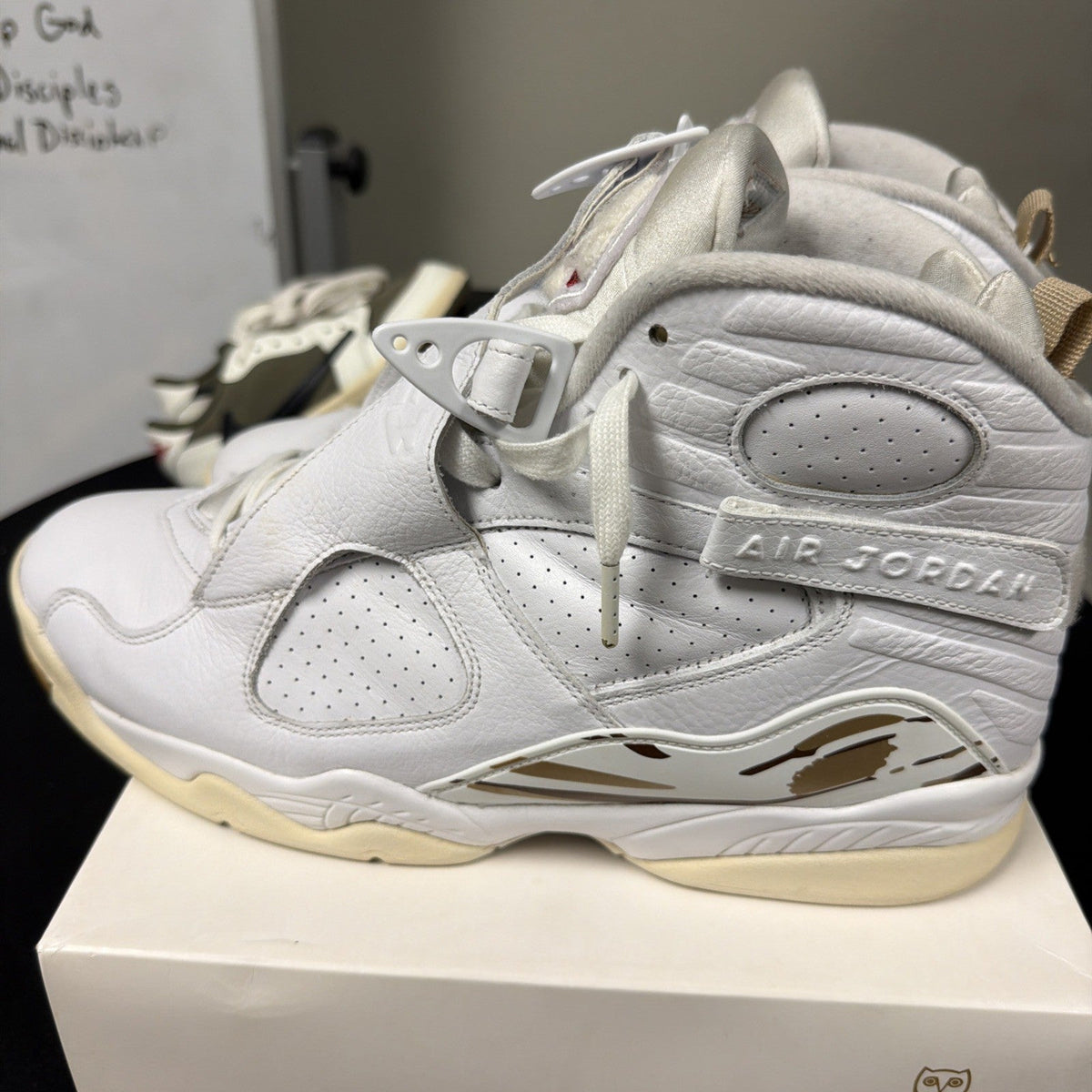 OVO x Air Jordan 8 Retro White - Size 13 - product image from the listing.
