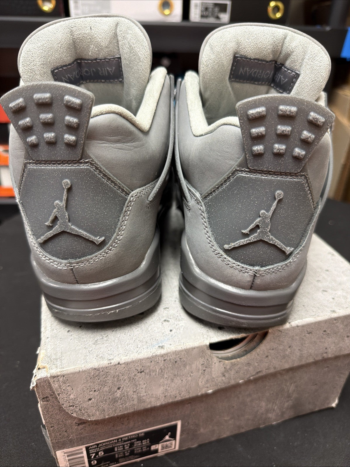 Men's Size 7.5 - Nike Air Jordan 4 Retro SE Wet Cement Shoes - Ships Now - product image from the listing.