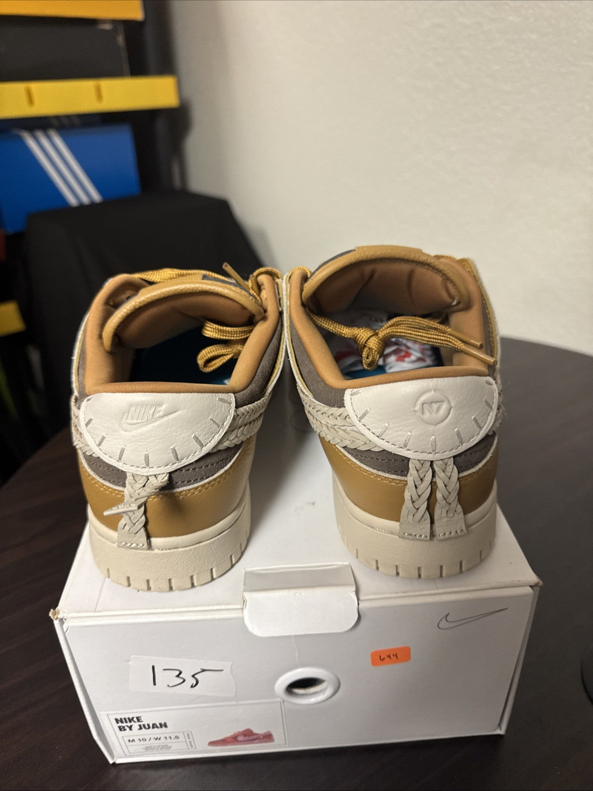 Men's Nike Dunk Low N7 By You Custom Lyle Thompson Size 10 DJ3210-991 - product image from the listing.