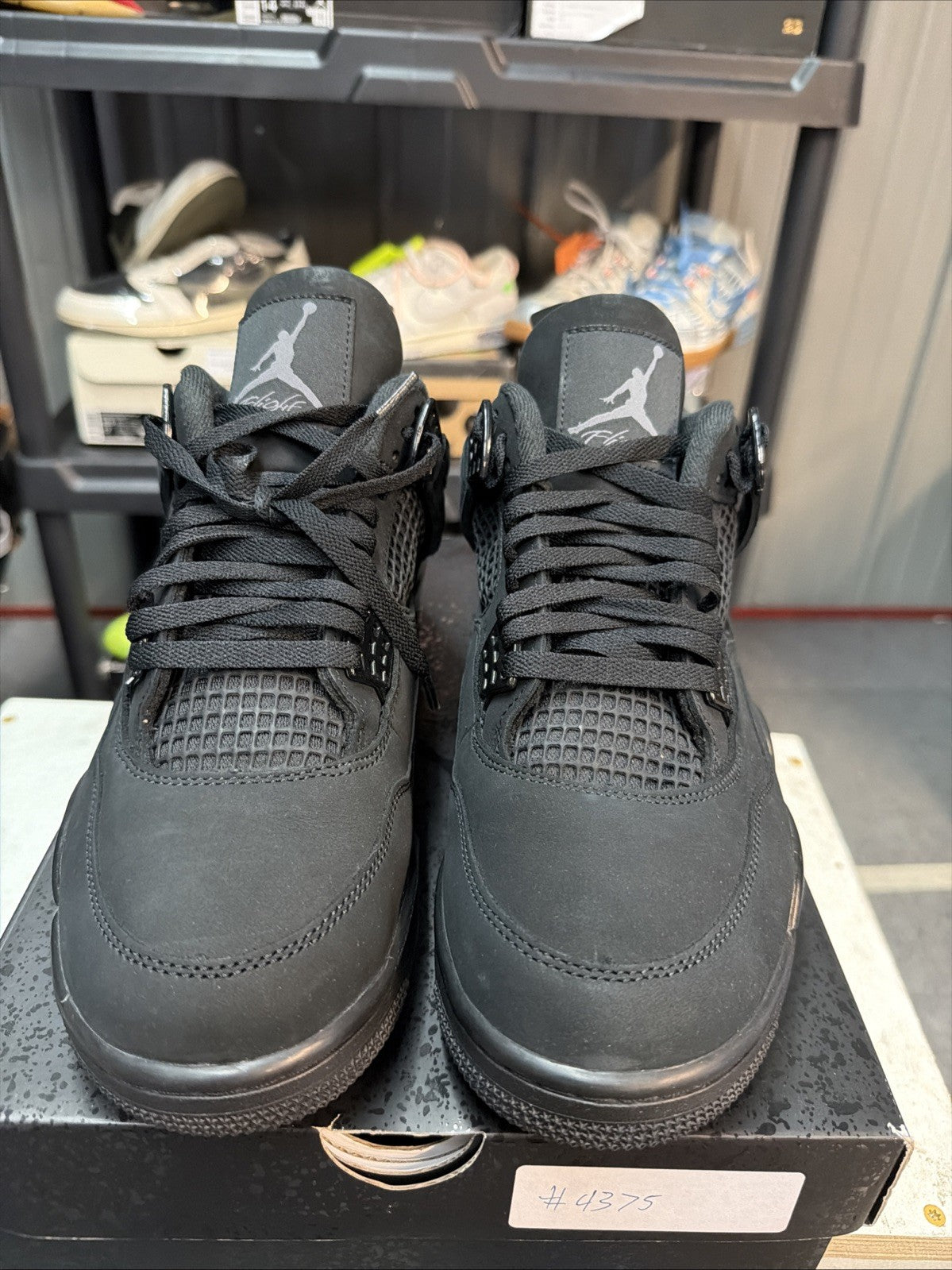 Air Jordan 4 Retro 2025 Black Cat FV5029-010 Pre-owned Authentic - Size 11 - product image from the listing.