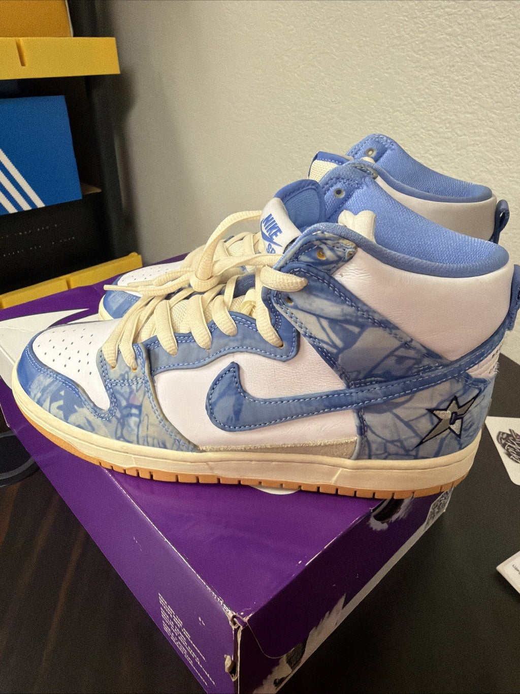 Nike Carpet Company x Dunk SB High Blue - Size 9 - product image from the listing.