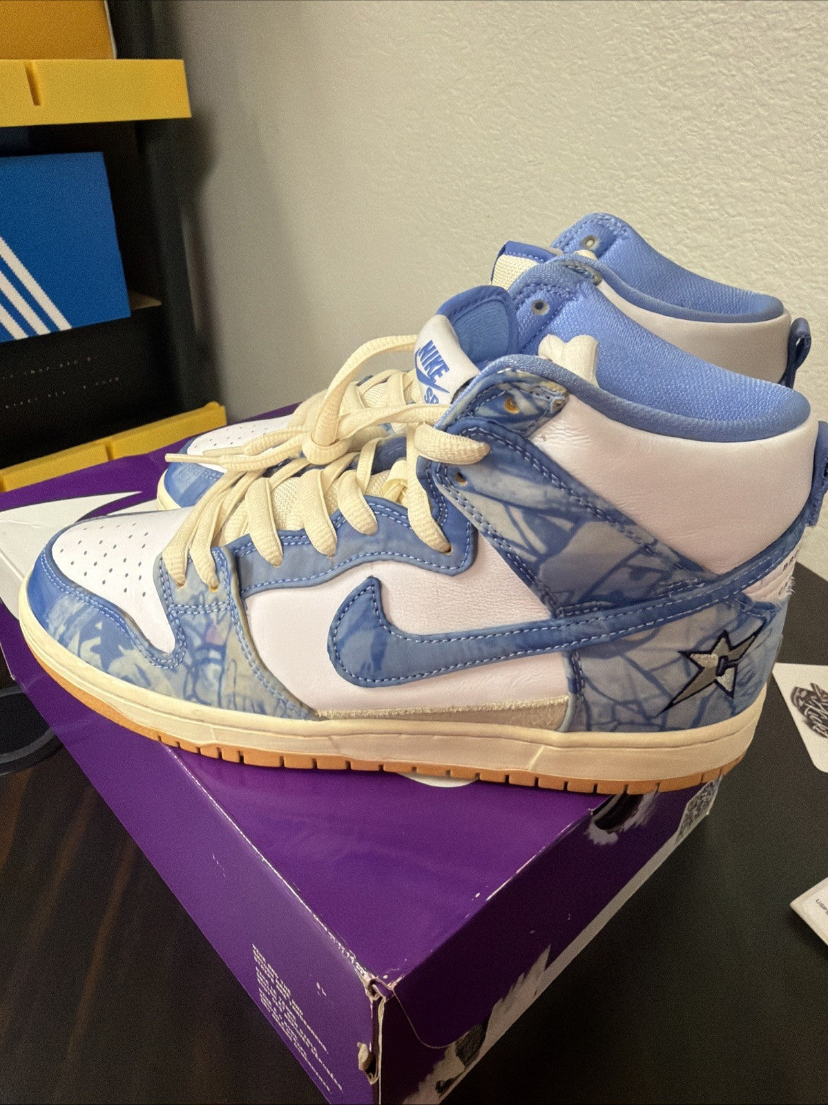 Nike Carpet Company x Dunk SB High Blue - Size 9 - product image from the listing.