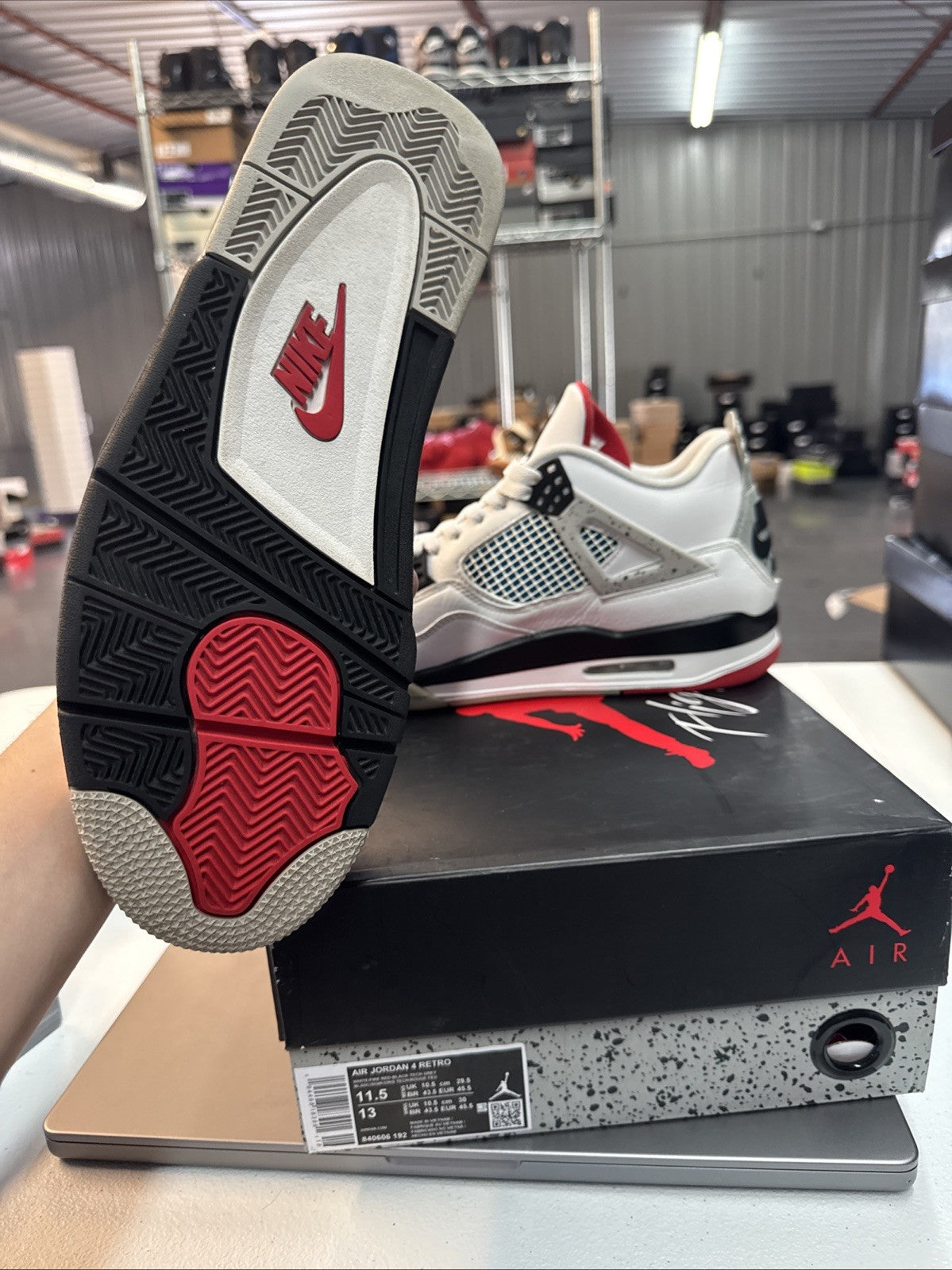 Jordan Air Jordan 4 Retro SE What The | Replacement Box - Size 11.5 - product image from the listing.