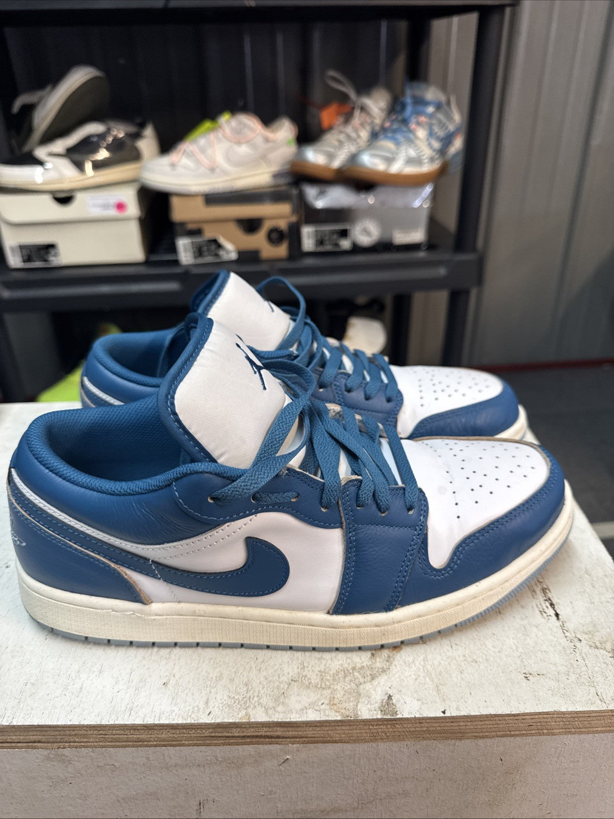 Jordan Air Jordan 1 Low SE Blue White | Replacement Box - Size 11 - product image from the listing.