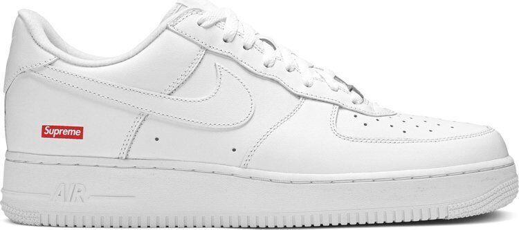 Nike Air Force 1 Low Supreme Box Logo White/White 2020 - Size 10 - product image from the listing.