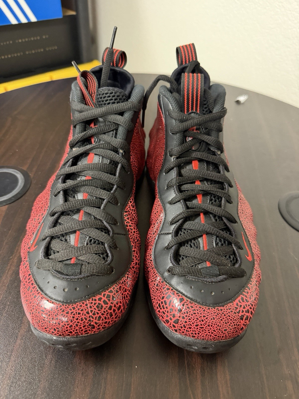 Air Foamposite One Cracked Lava Size 8.5. 314996-014 by Nike - product image from the listing.