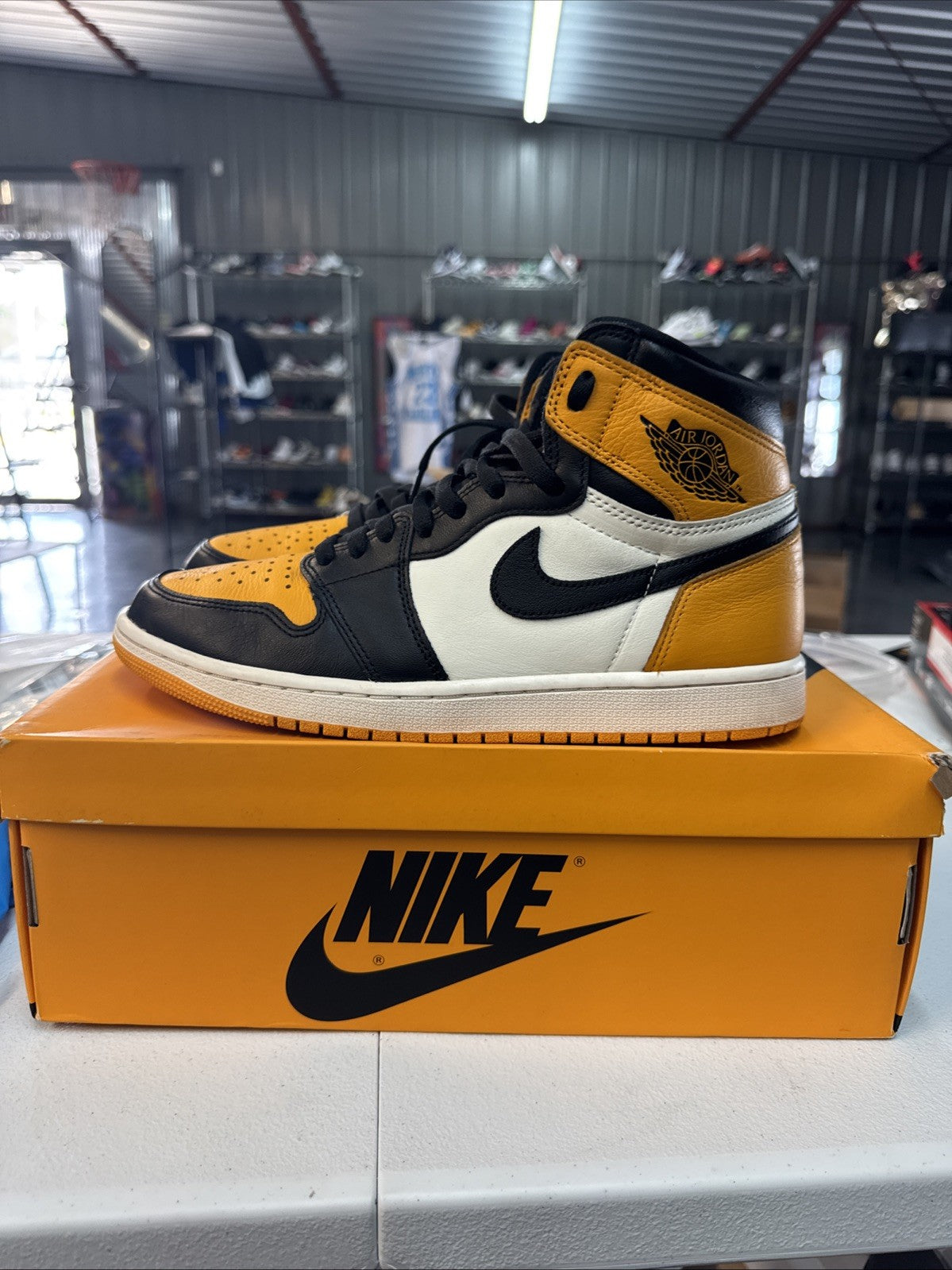 Nike Air Jordan 1 Retro High OG Taxi - Size 10 - product image from the listing.