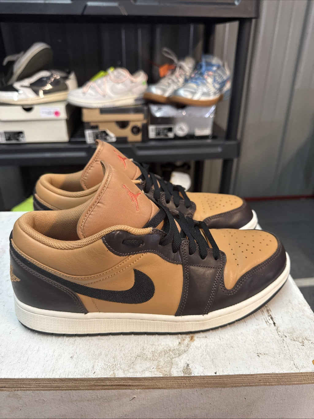 Air Jordan 1 SE Low Flax Baroque Brown | Replacement Box - Size 11 - product image from the listing.