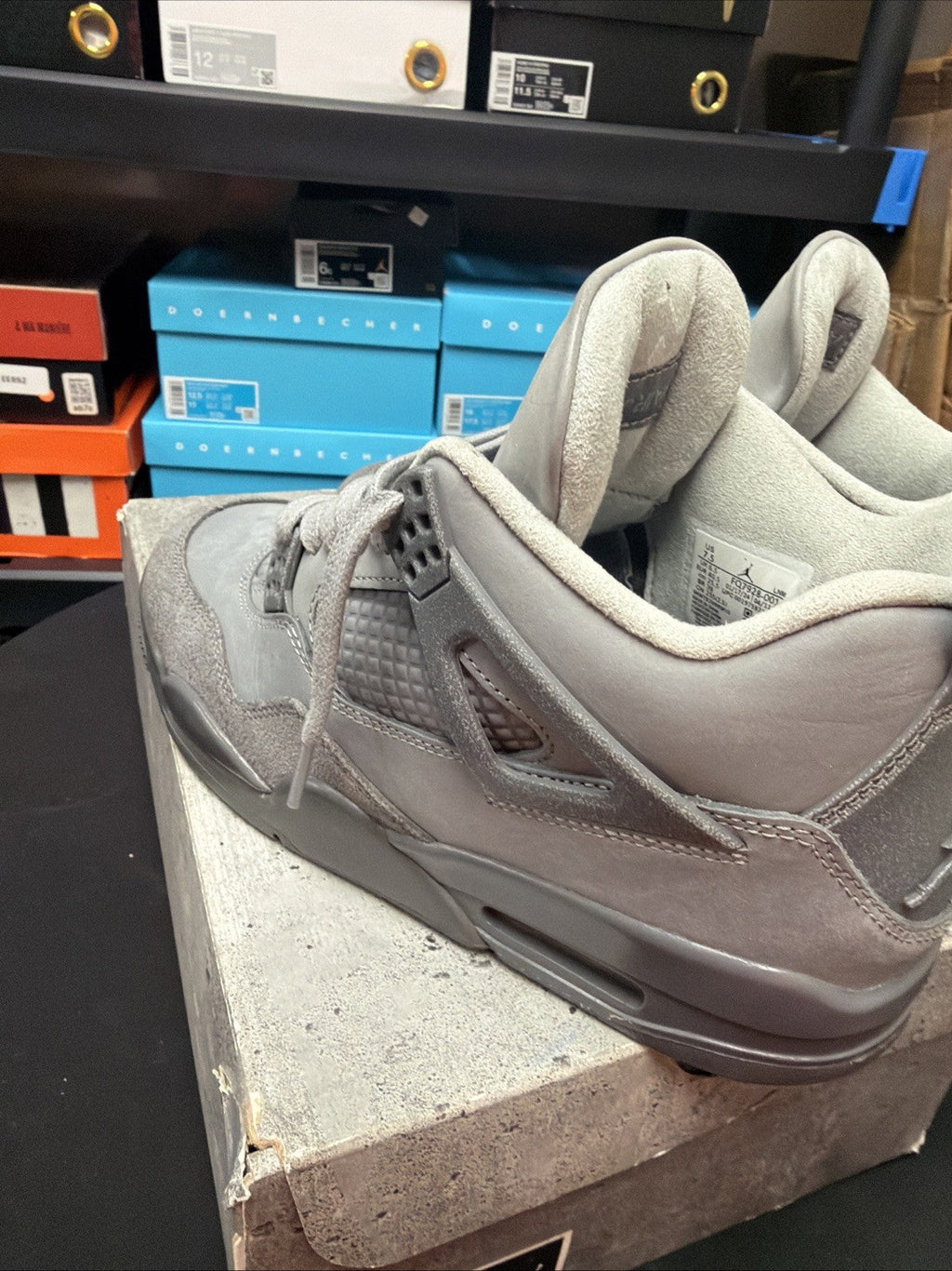Men's Size 7.5 - Nike Air Jordan 4 Retro SE Wet Cement Shoes - Ships Now - product image from the listing.