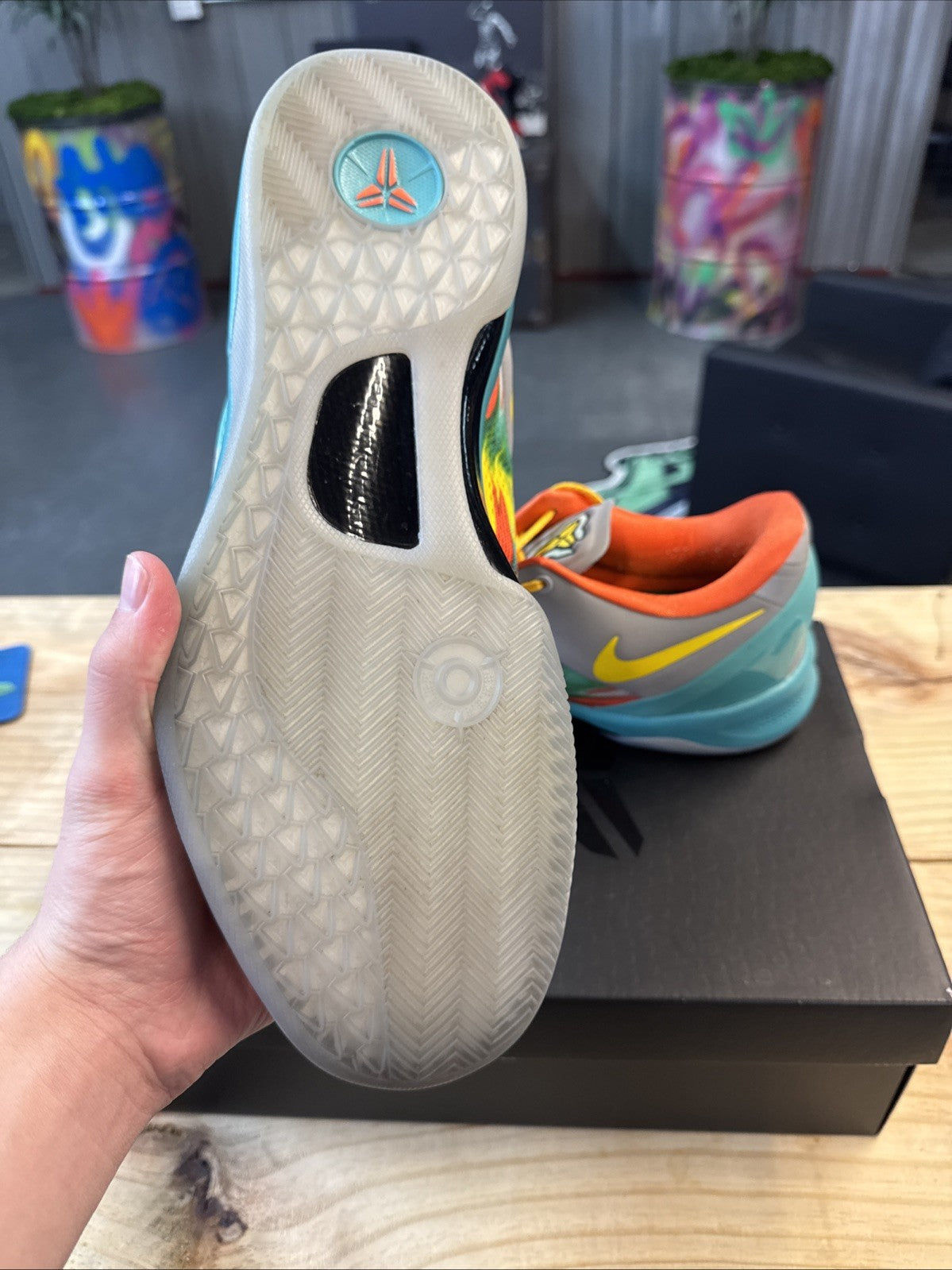 "Venice Beach" Size 15 - Nike Kobe 8 Protro 2024 | Slightly Worn - product image from the listing.