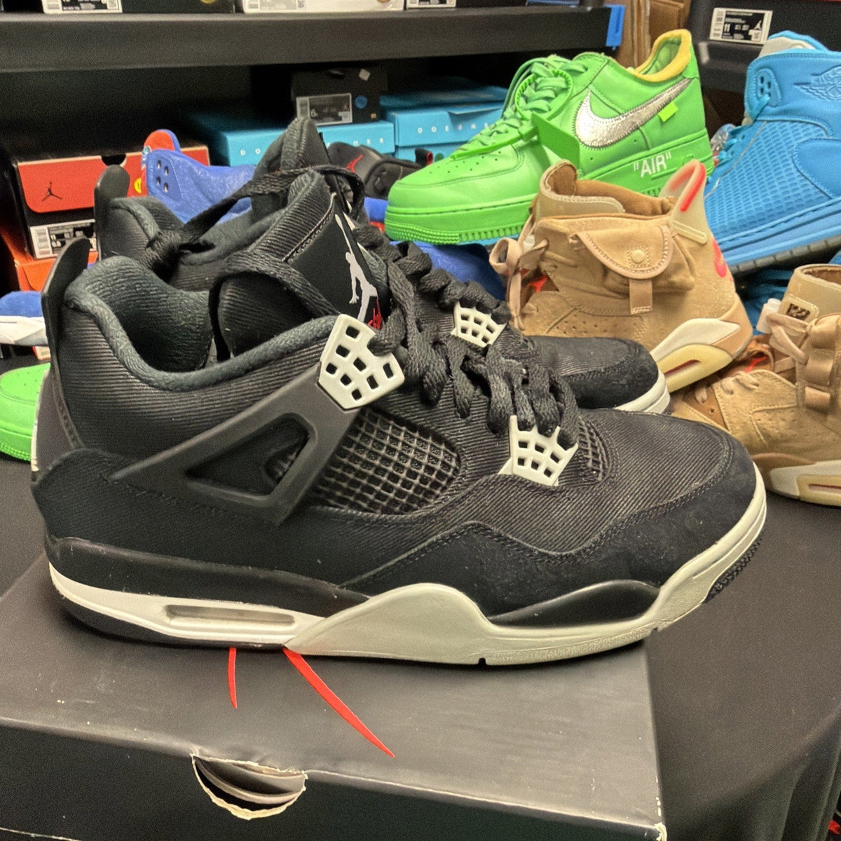 Jordan 4 Retro SE Mid Black Canvas ((279) - Size 10 - product image from the listing.