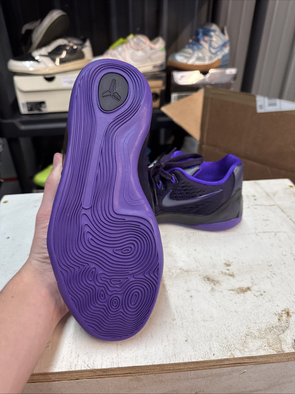 "Purple Dynasty" Size 5.5y - Kobe Ix Low Em Gs | Replacement Box - product image from the listing.