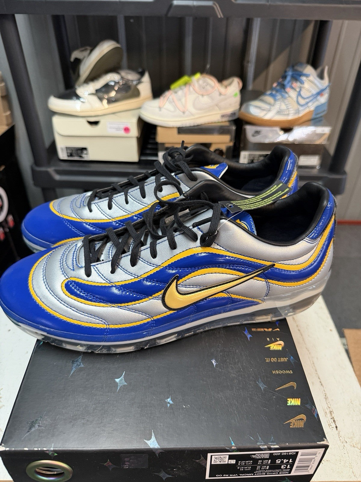 Men's Nike Cryoshot Mercurial Vapor R9 OG Varsity Royal IQ8160 400 - New - product image from the listing.