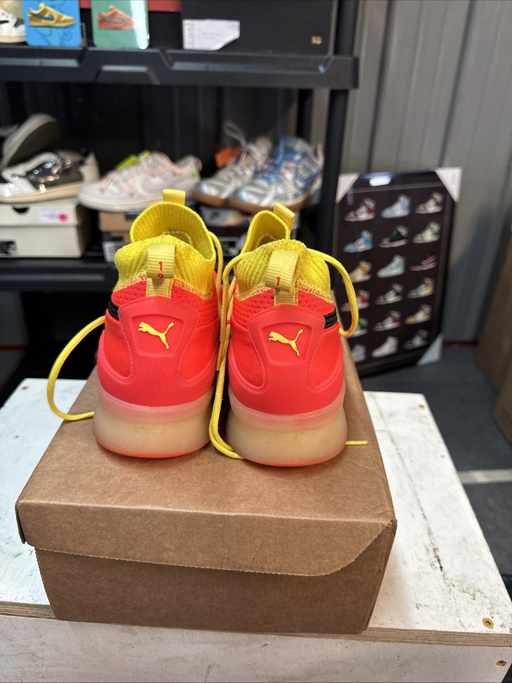 Puma Clyde Court Disrupt Red Blast | Replacement Box - Size 9 - product image from the listing.
