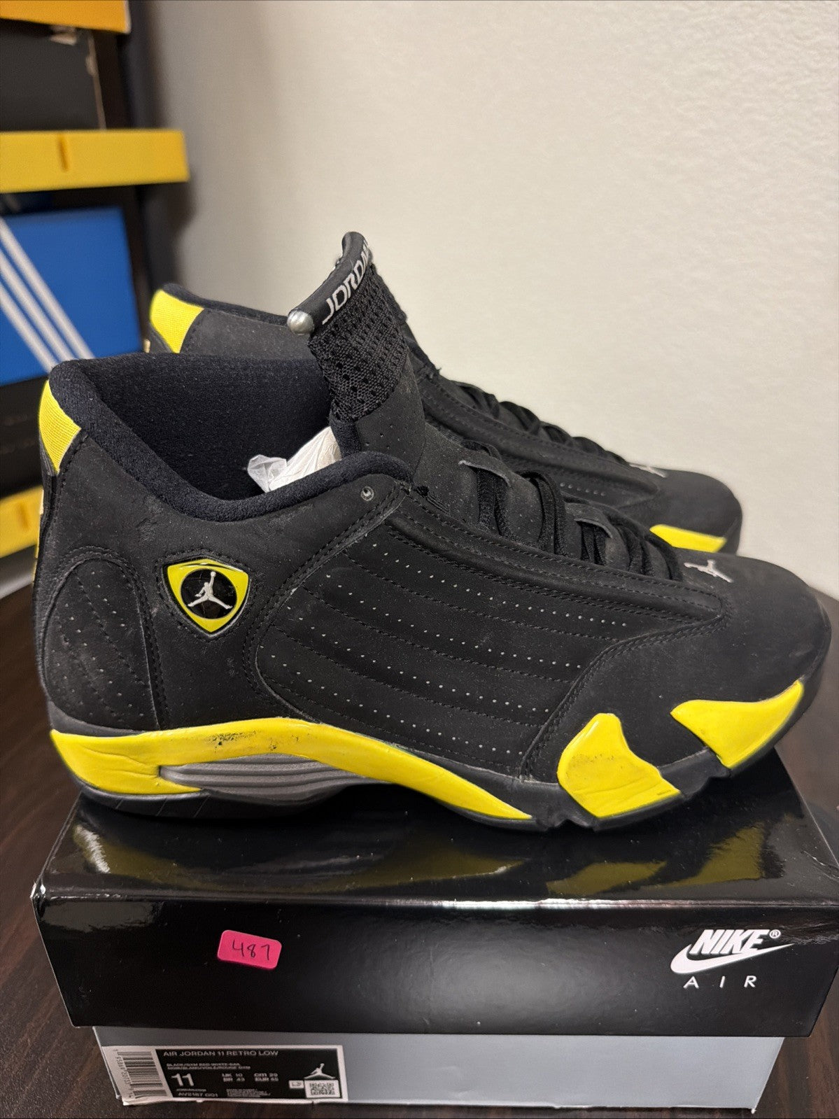 Air Jordan 14 Retro Thunder - Size 9.5 - product image from the listing.