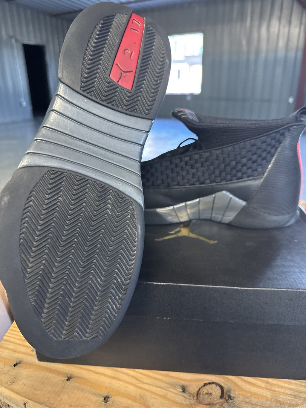 Jordan 15 Retro Stealth (2017) | Replacement Box - Barely Worn - Size 13 - product image from the listing.