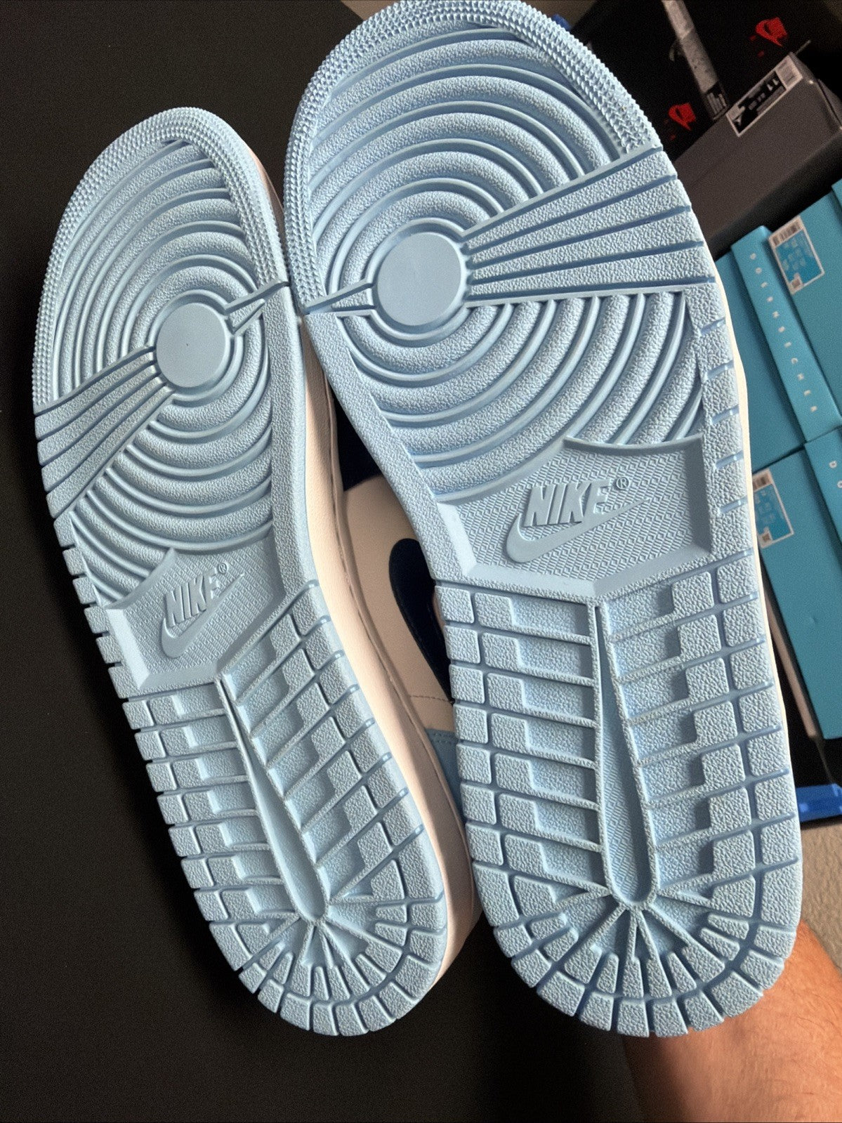 Men's Air Jordan 1 Low Blue Sail Chill size 10 - product image from the listing.