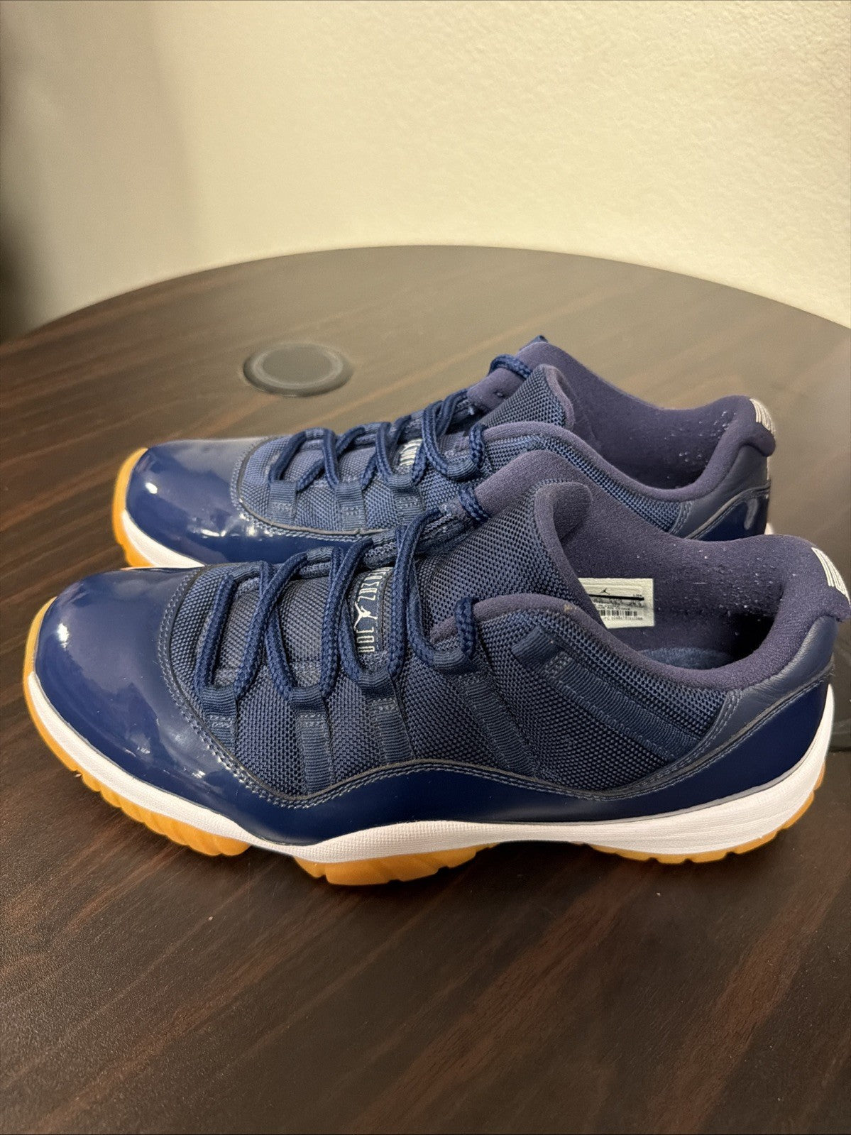 Navy Gum Size 10.5 Good Condition - Air Jordan 11 Retro Low - product image from the listing.