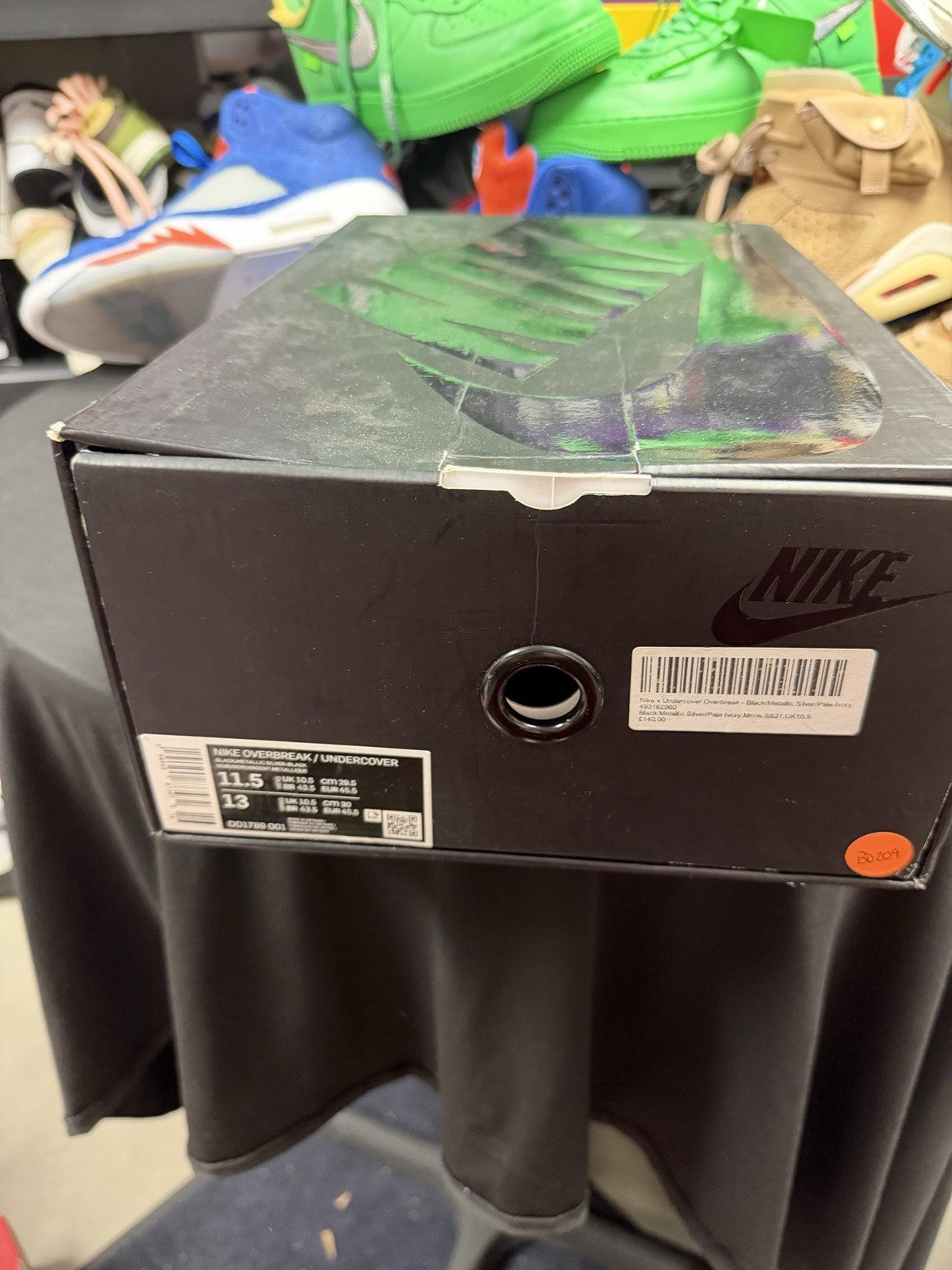 Nike Undercover x Overbreak SP Black Size 11.5 (353) - product image from the listing.