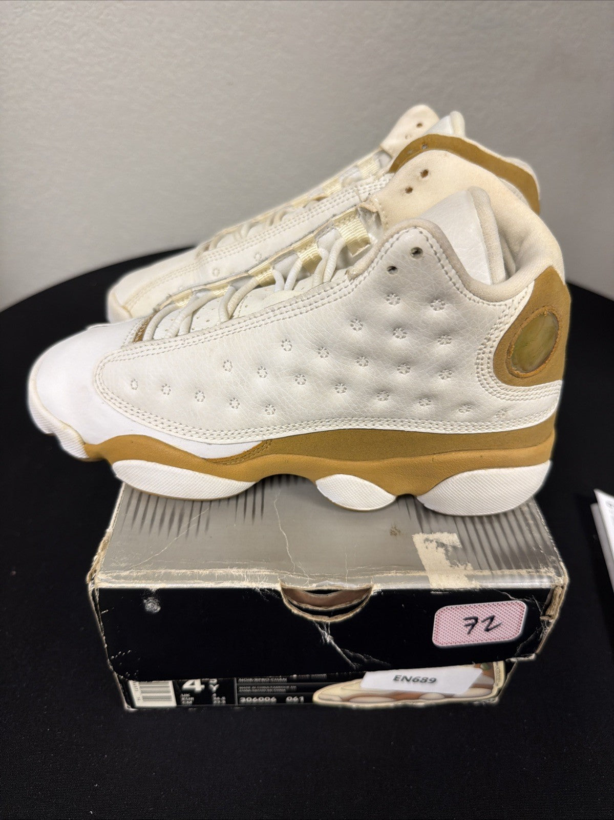Wheat White Size 4.5 Youth - Nike Air Jordan 13 Retro DJ3003-171 - product image from the listing.