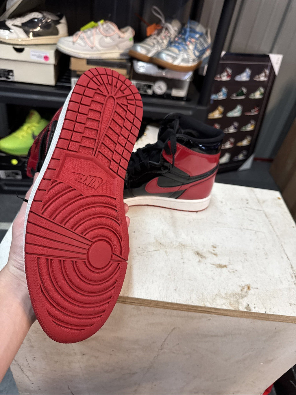 Jordan 1 Retro OG High Patent Bred | Replacement Box - Size 11 - product image from the listing.
