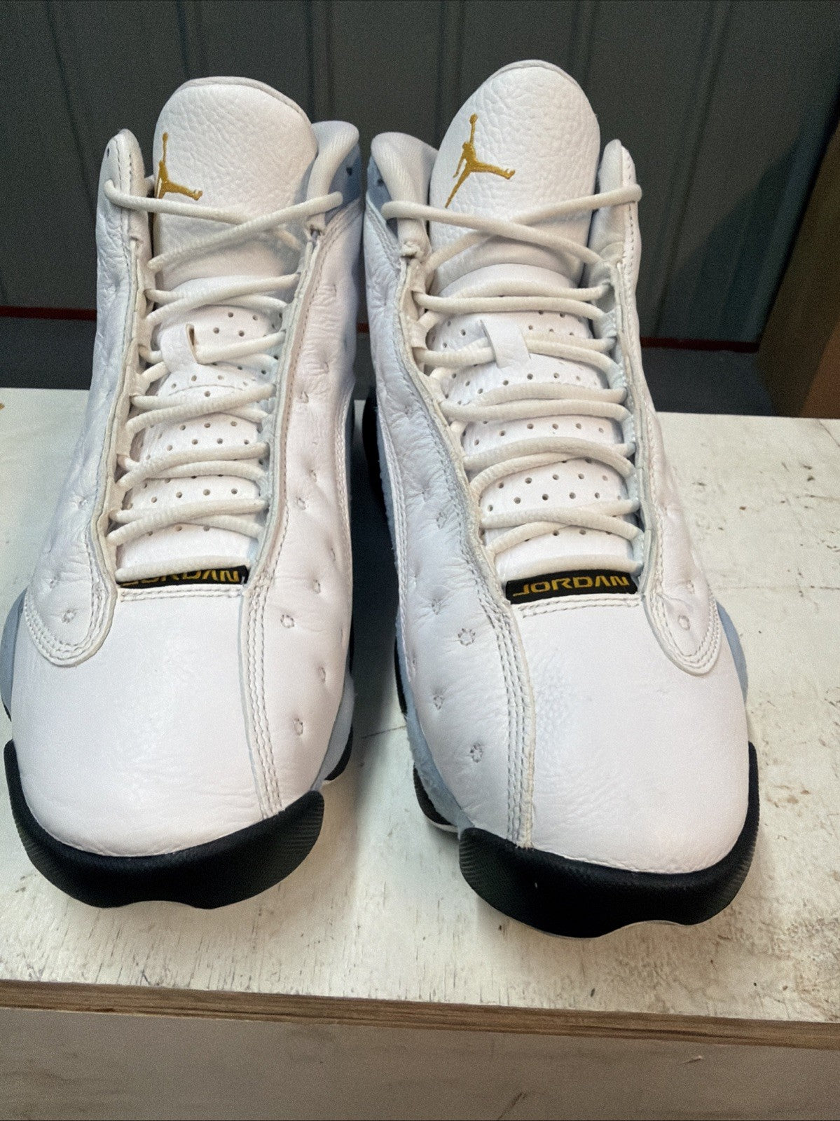 "Blue Grey" Air Jordan Air Jordan 13 Retro 414571-170 Size 9.5 - product image from the listing.