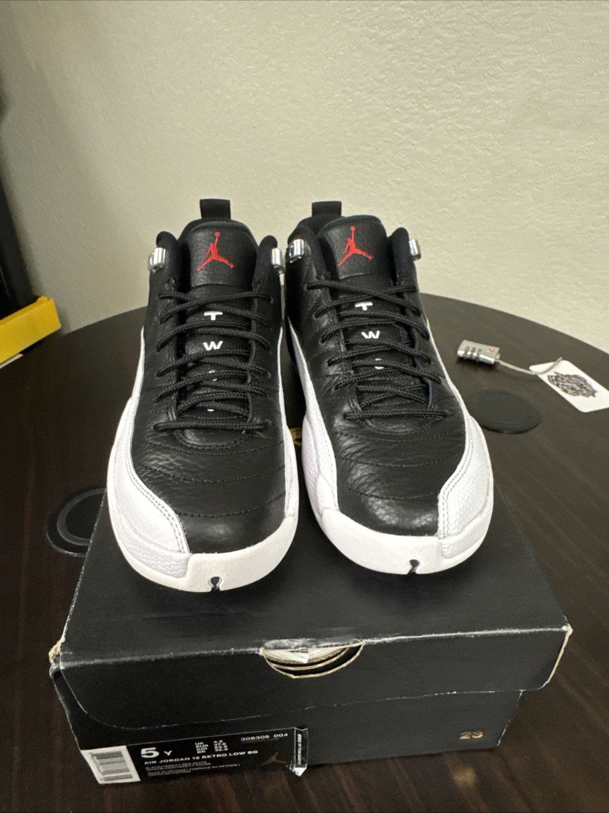 Jordan 12 Retro Playoffs (2022) (GS) - Size 5Y - product image from the listing.