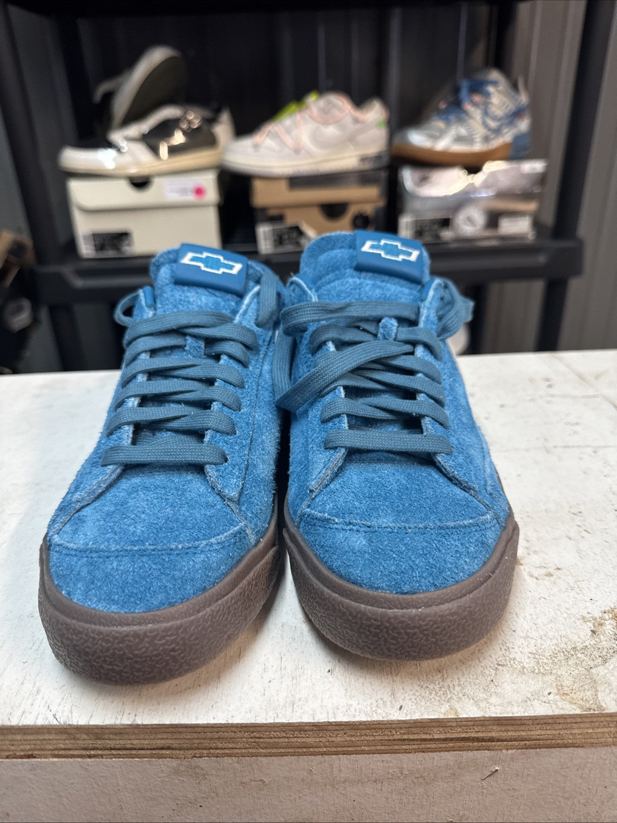 "Chevy" Size 7.5 - Nike Blazer Low Devin Booker | Comes With Replacement Box - product image from the listing.