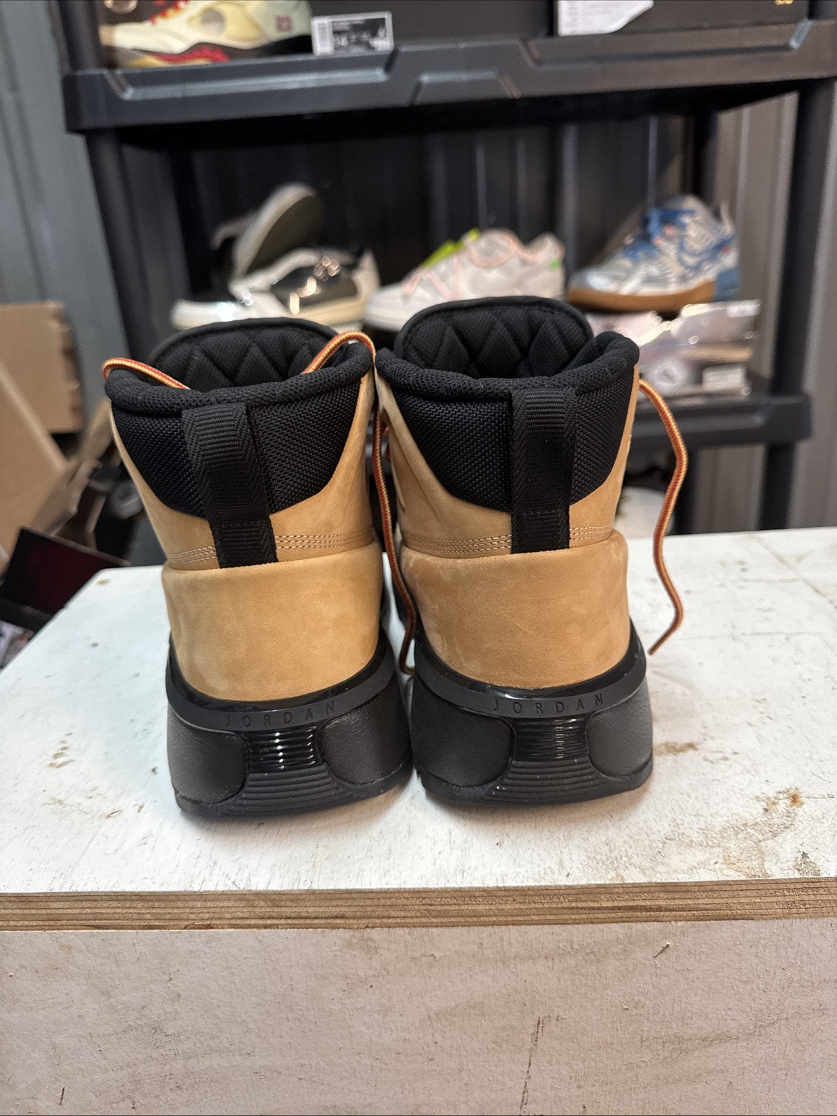 Jordan City Boots ~ Flax Black | Comes With Replacement Box - Size 8 - product image from the listing.