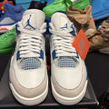 "Military Blue / Industrial Blue" (Men's) Air Jordan 4 Retro (2024) Size 8 (207) - product image from the listing.