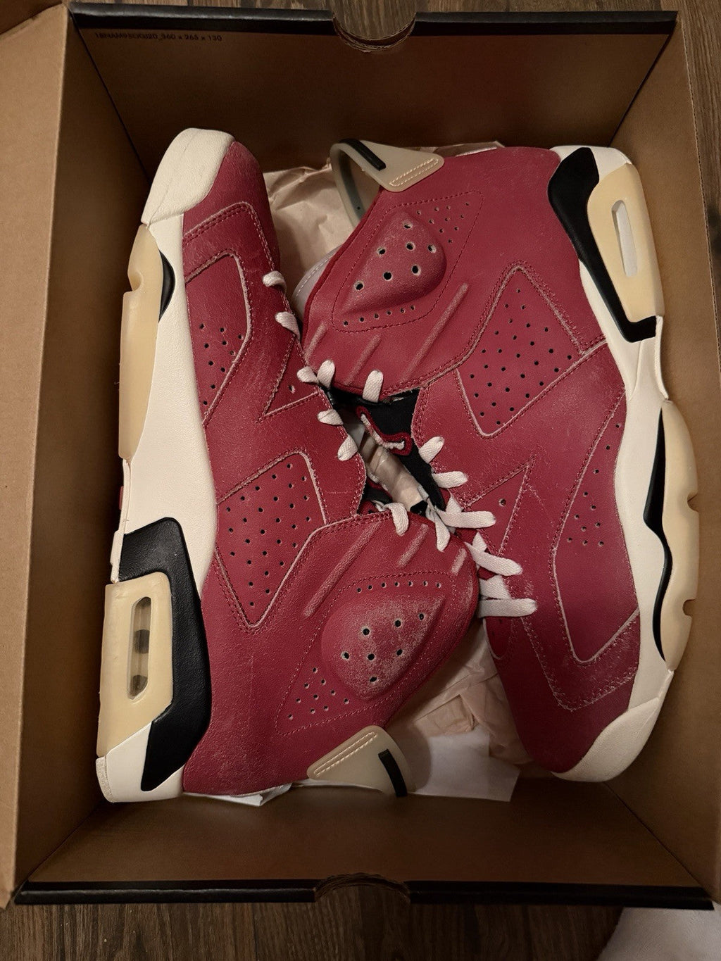 Air Jordan 6 Retro PE Oklahoma Sooners - Size 13 - product image from the listing.