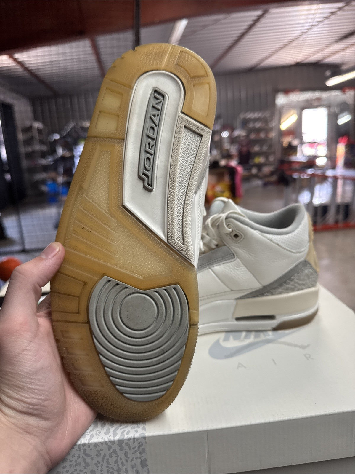 "Craft Ivory" Size 8 - Jordan 3 Retro - product image from the listing.