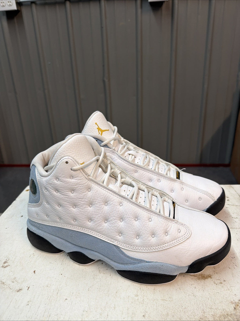 "Blue Grey" Air Jordan Air Jordan 13 Retro 414571-170 Size 9.5 - product image from the listing.