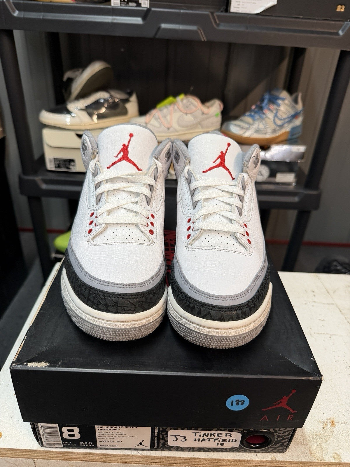Jordan 3 Retro NRG Tinker 2018 - Size 8 - product image from the listing.